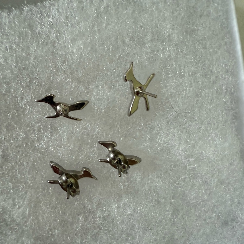 Silver and turquoise  earrings - Picture 2 of 4